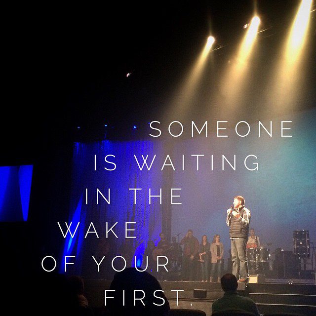 “Someone is waiting in the wake of your first.” @zachmeerkreebs @questcommunity #dysfunctional