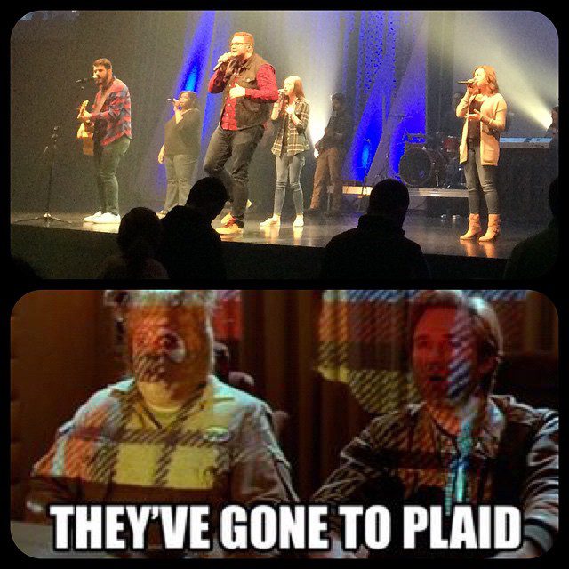 They’ve gone to plaid! @questcommunity #dysfunctional #newday