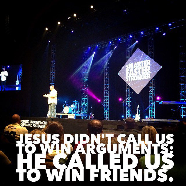 “Jesus didn’t call us to win arguments; He called us to win friends.” @kenland01