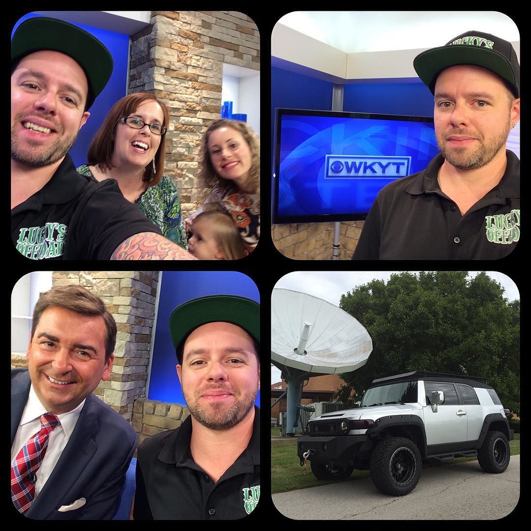 An honor to rep @luckysoffroad on @wkyt_news talking Midwest Mayhem Car Show & VIPS charity.