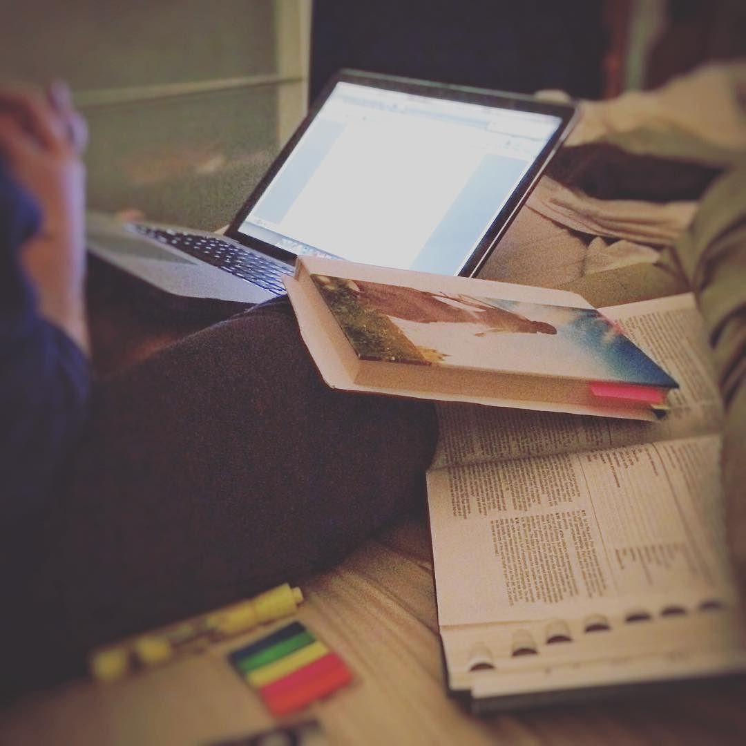 Proud of my wife studying & writing for a @questcommunity event tomorrow night. #GodsWord
