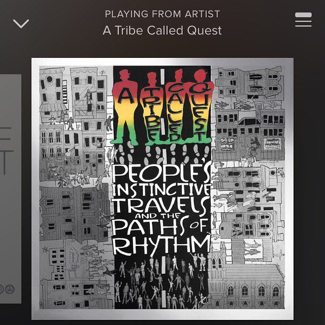 All day… A Tribe Called Quest playlist. #payrespect