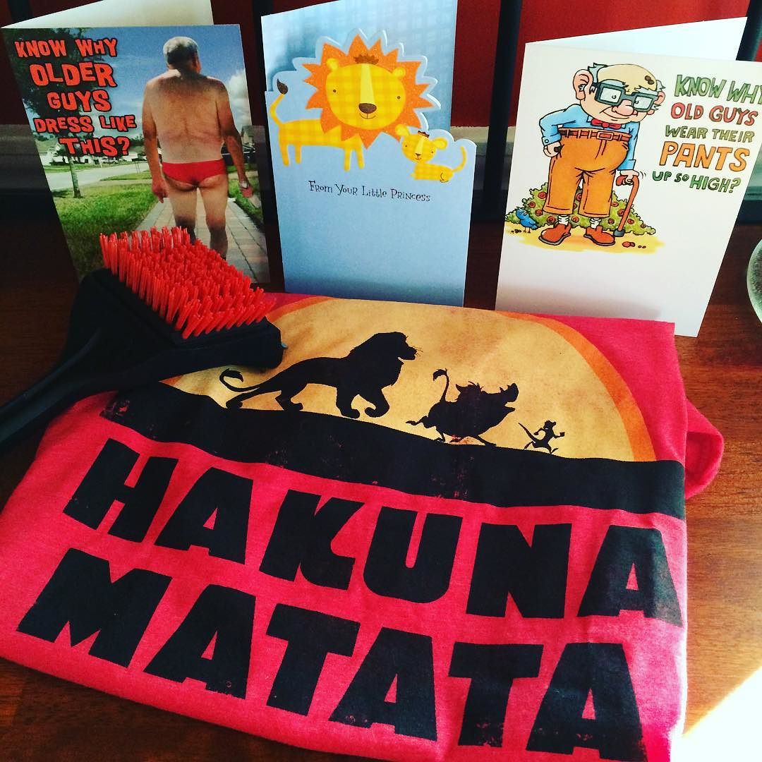 “Can you feel the love…?” They think they are funny. #Birthday #HakunaMatata