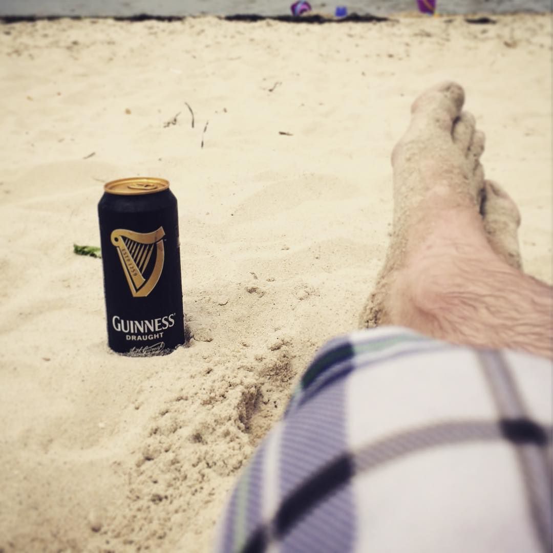 Sorry Corona, it’s a Guinness kind of beach day. #Beer #Beach #Vacation