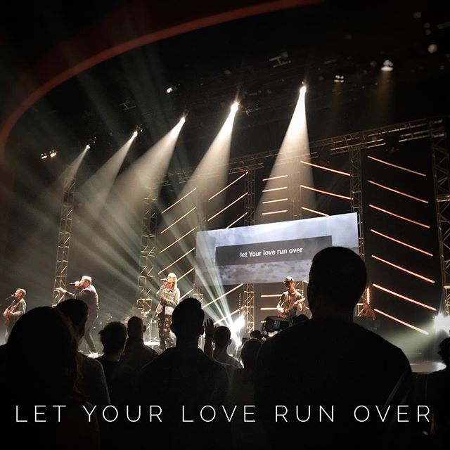 Let your love run over. #HisLove #SundayWorship
