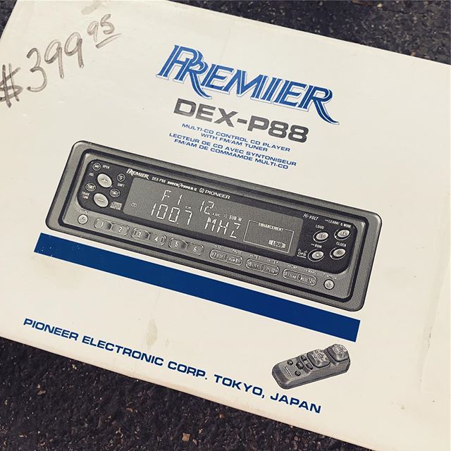 Car Audio Throwback Thursday! Who’s ready for that Pioneer Premier 1997 style. #OldTech #CarAudio #TBT